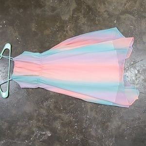 H&M Girls 9-10 Rainbow Dress